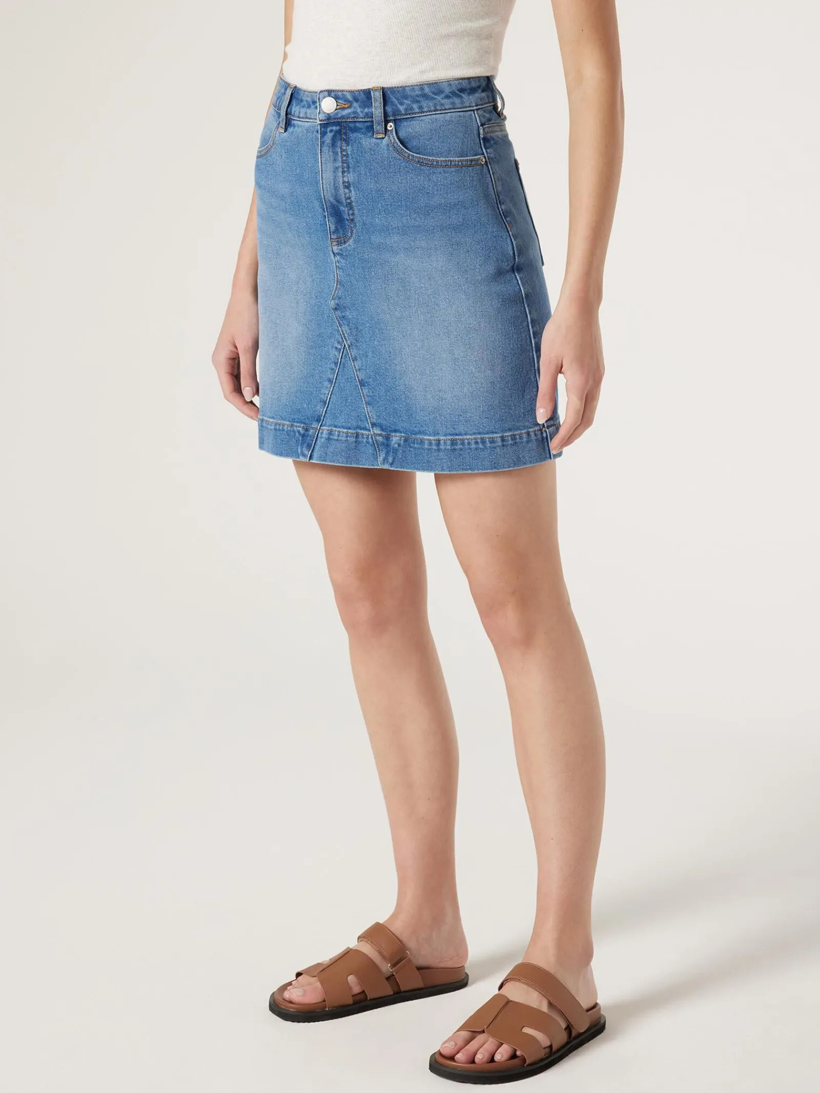 Jeanswest Aline Skirt Blue Hot