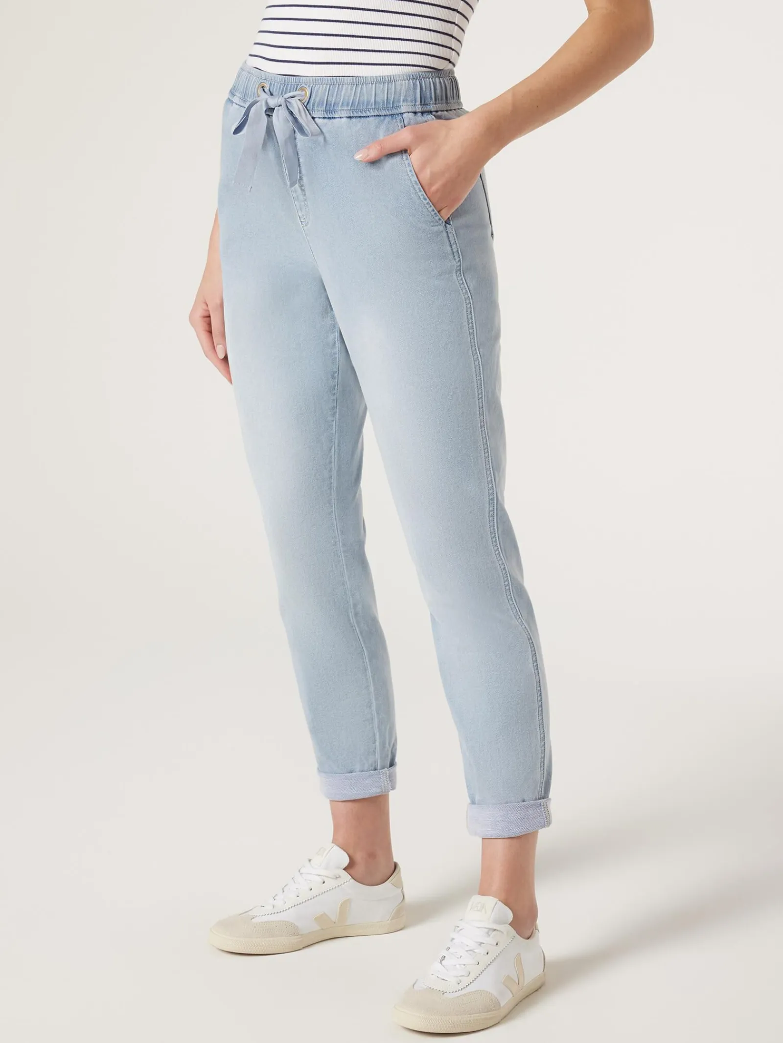 Jeanswest Amelia Joggers LightIndigo Sale