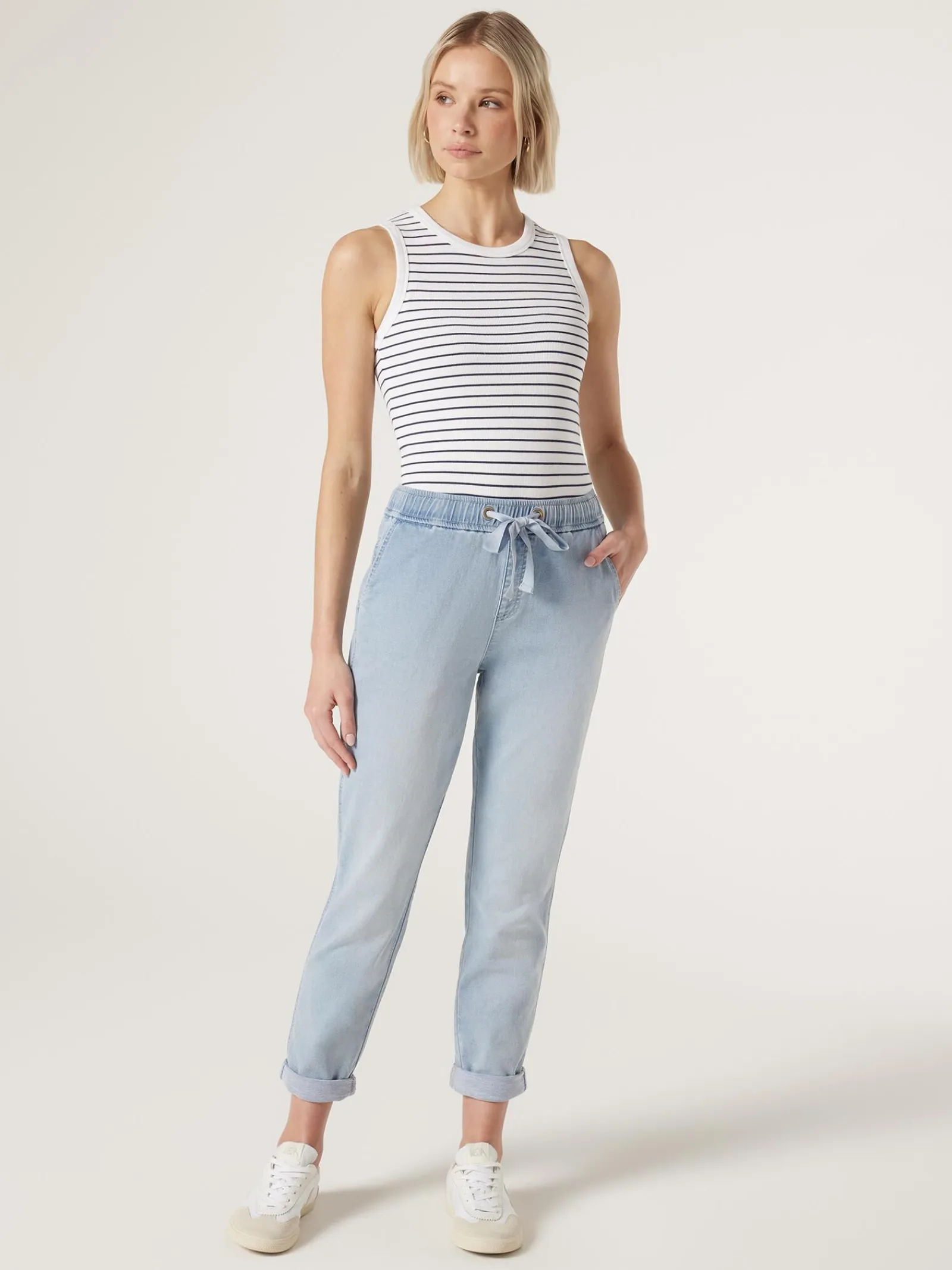 Jeanswest Amelia Joggers LightIndigo Sale