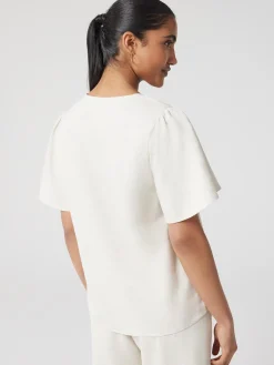 Jeanswest Avery V-Neck Top Pink Outlet