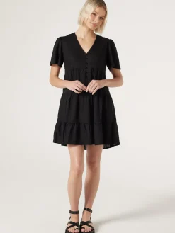 Jeanswest Billie Tiered Dress Black Best