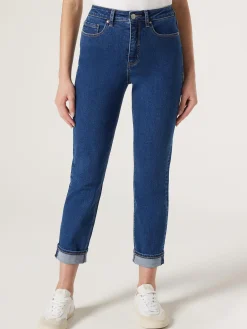 Jeanswest Brooke Tapered Crop Jeans BrightBlue Discount