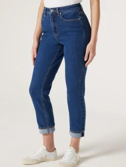 Jeanswest Brooke Tapered Crop Jeans BrightBlue Discount