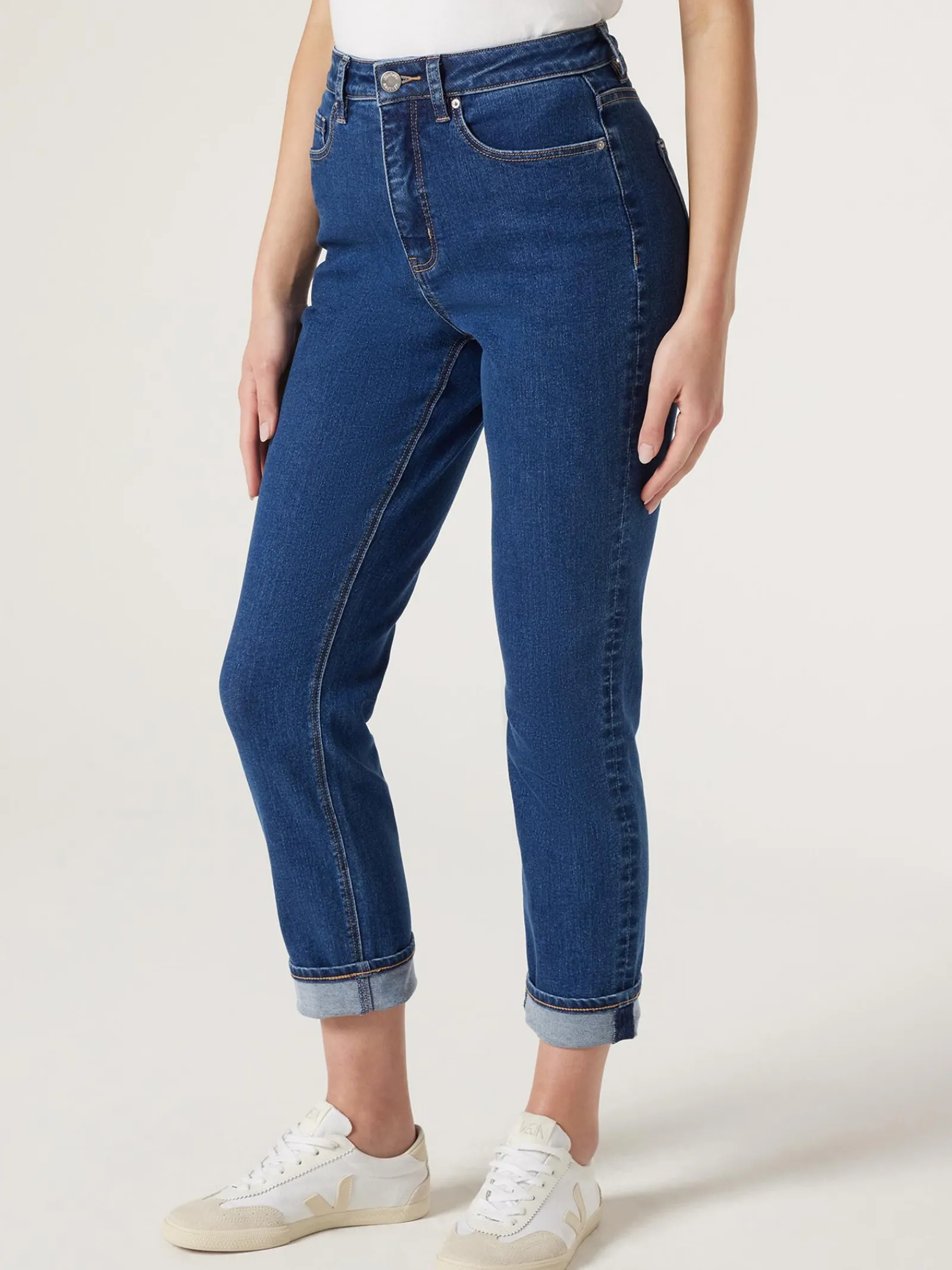 Jeanswest Brooke Tapered Crop Jeans BrightBlue Discount