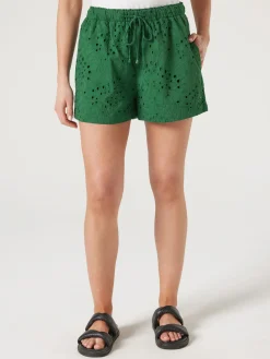 Jeanswest Cara Cutwork Short Green Sale