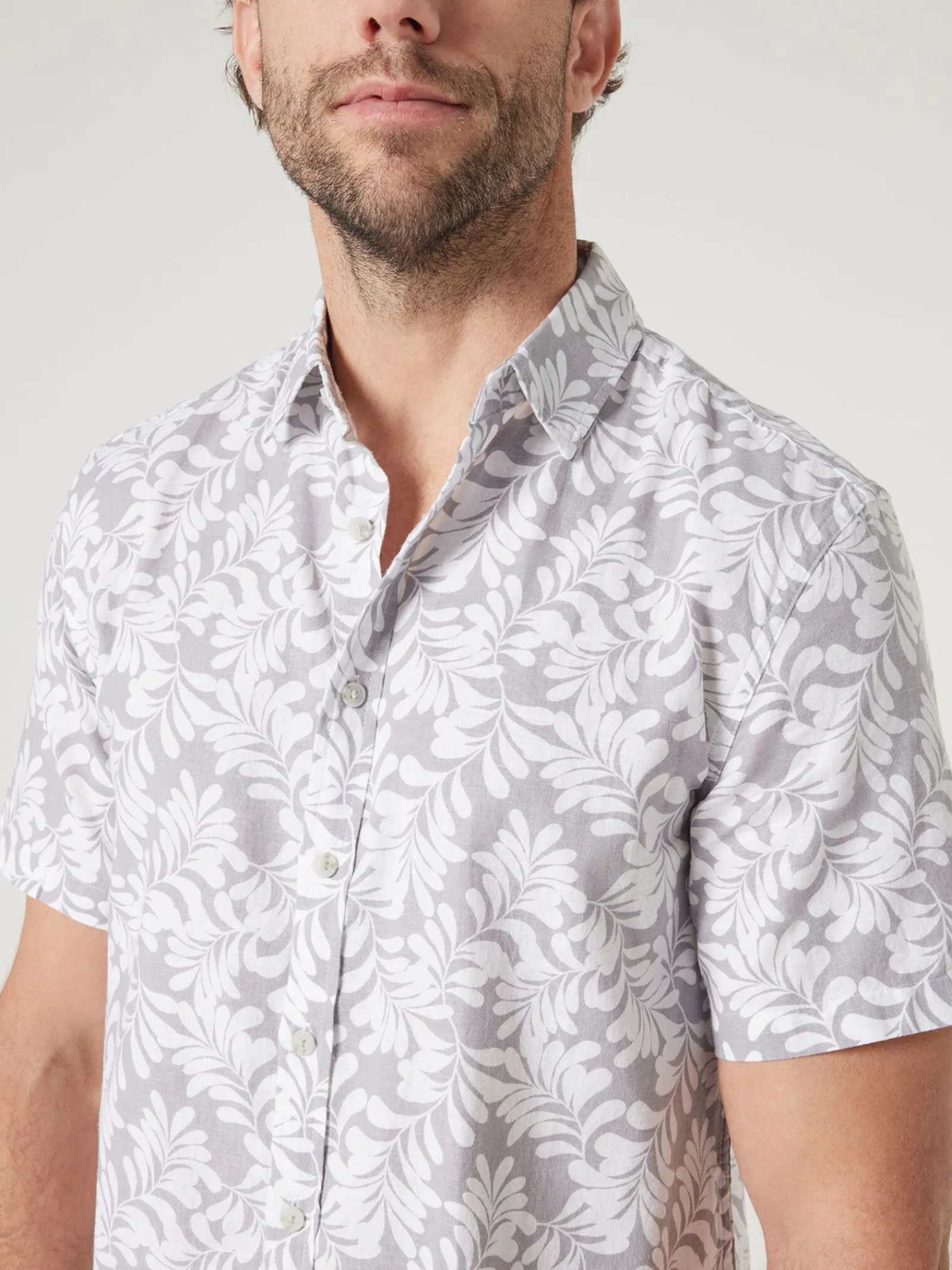 Jeanswest Charlie Print Shirt Grey Best