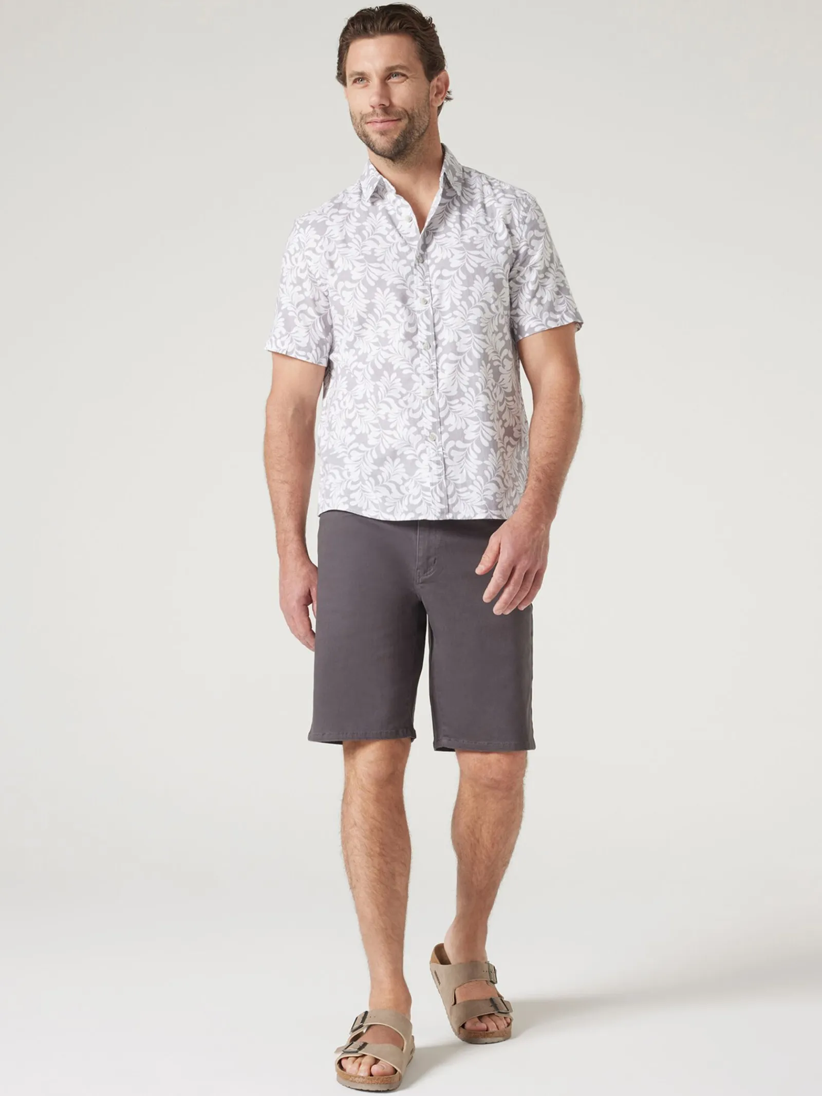 Jeanswest Charlie Print Shirt Grey Best