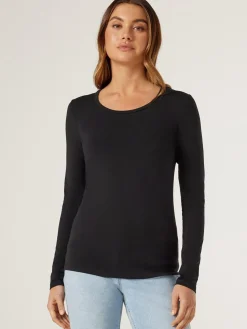 Jeanswest Charlotte LS Tee Black Sale