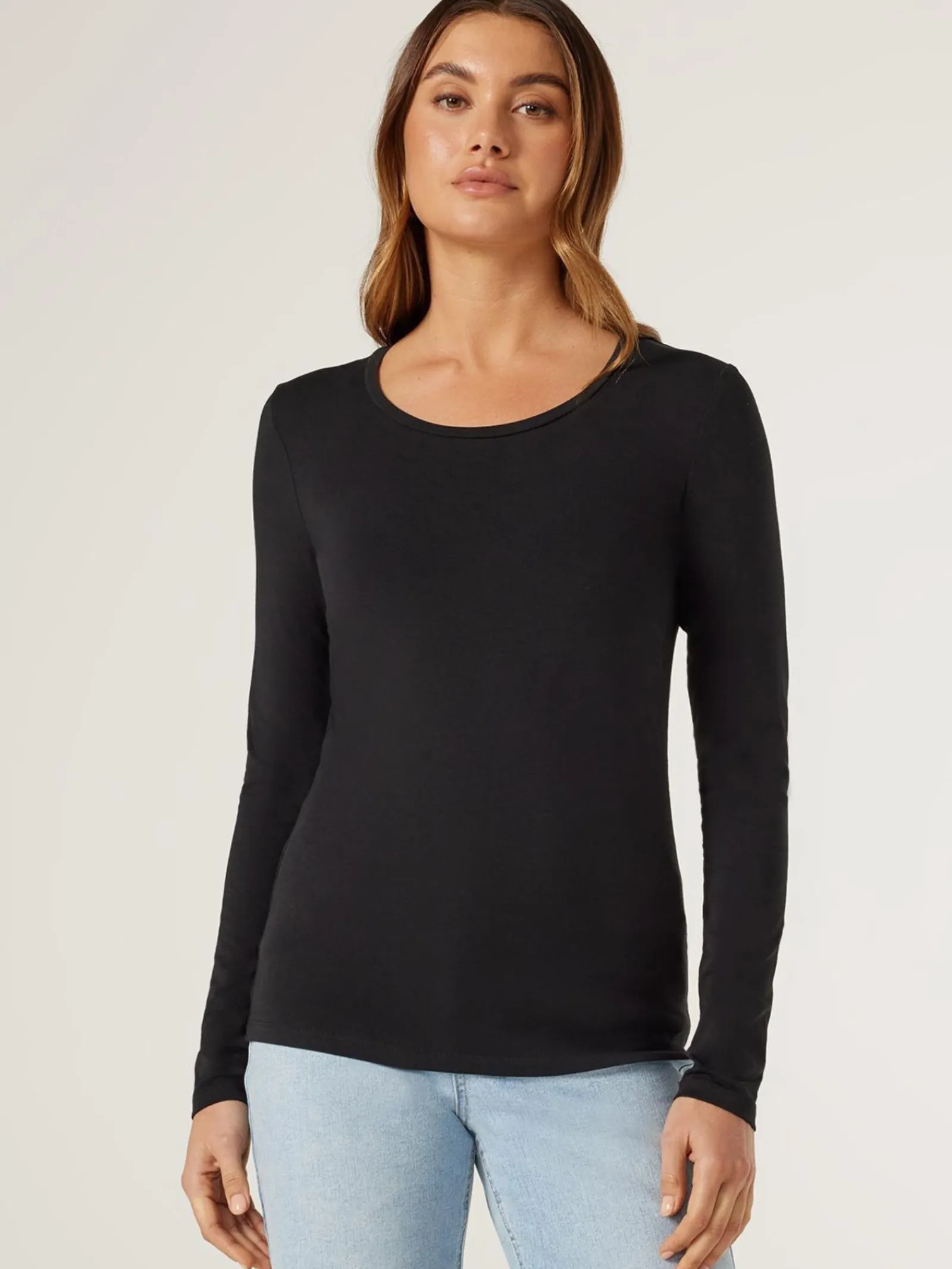 Jeanswest Charlotte LS Tee Black Sale