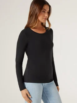 Jeanswest Charlotte LS Tee Black Sale