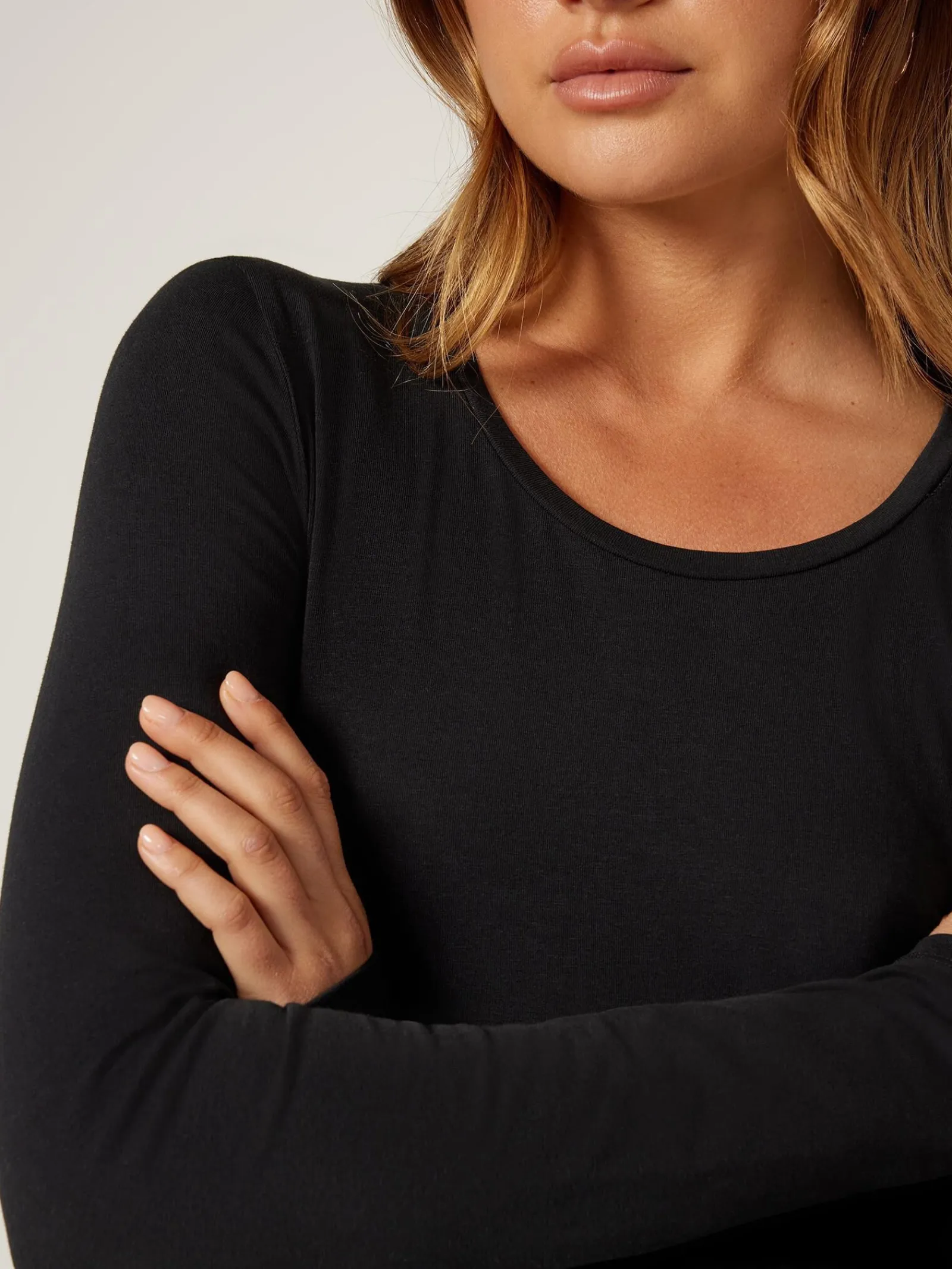 Jeanswest Charlotte LS Tee Black Sale