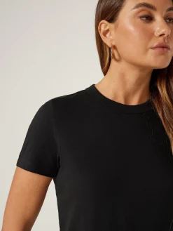 Jeanswest Classic Crew Neck Tee Black Discount