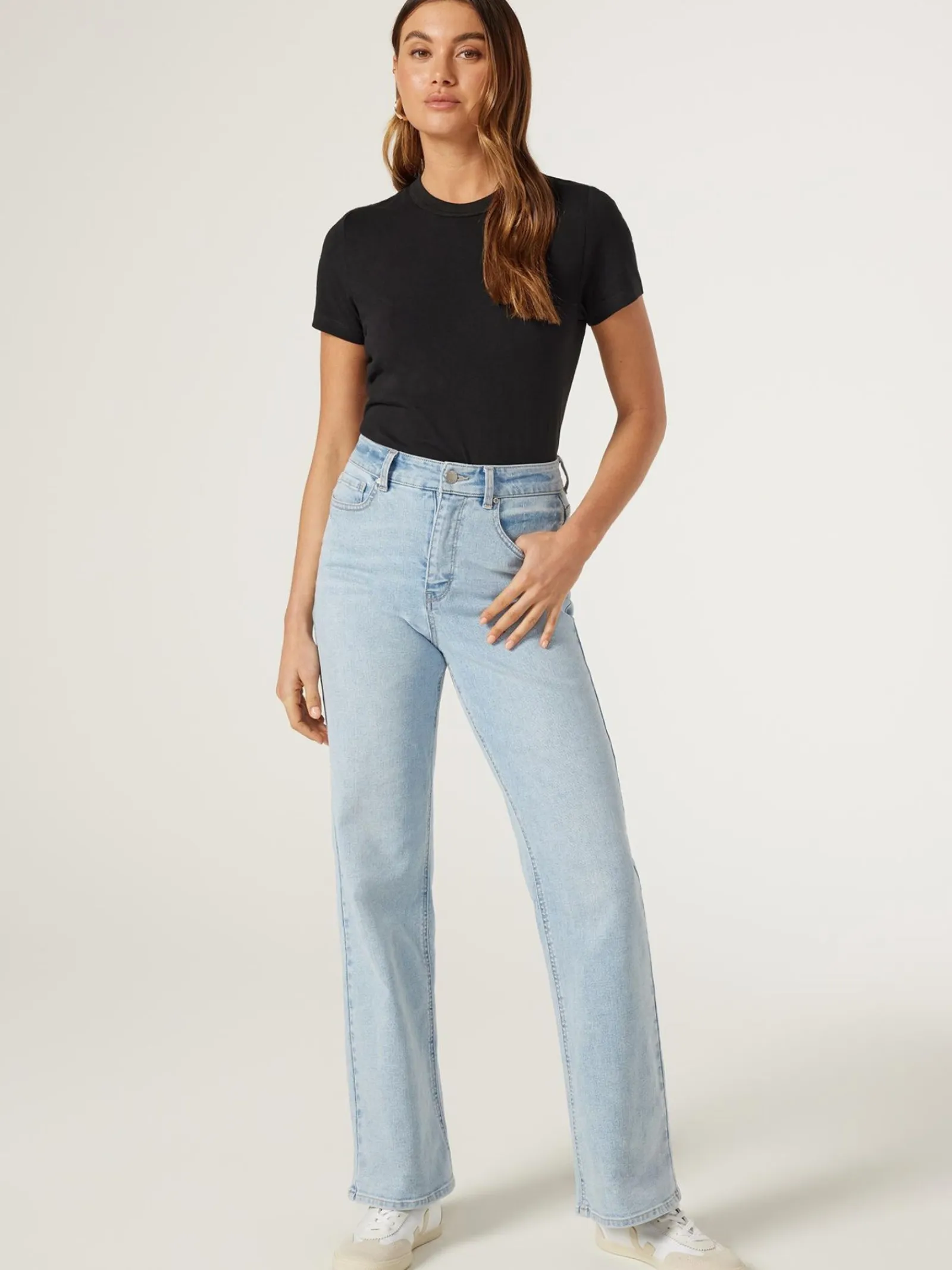 Jeanswest Classic Crew Neck Tee Black Discount