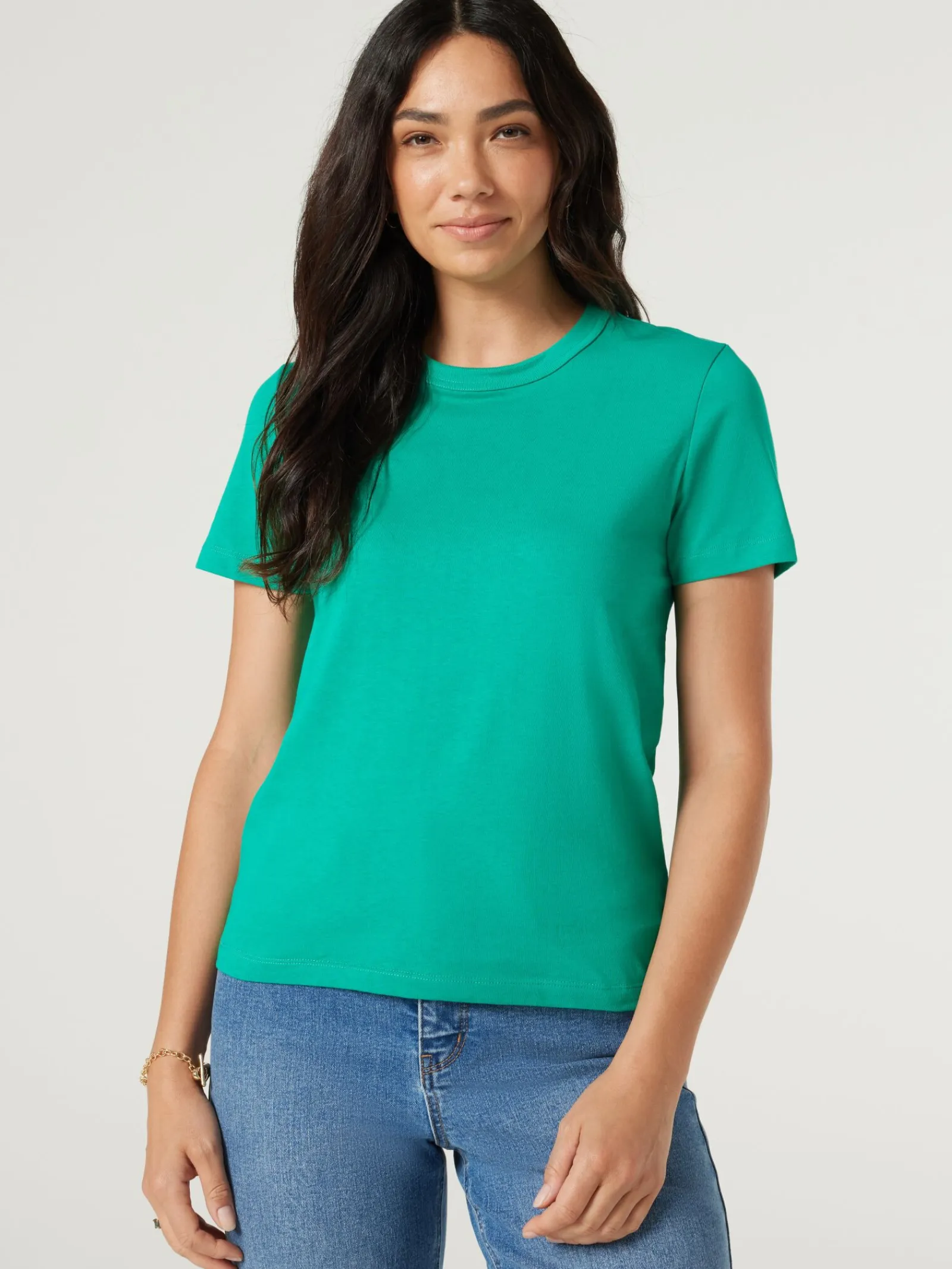 Jeanswest Classic Crew Neck Tee Black New