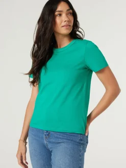 Jeanswest Classic Crew Neck Tee Black New