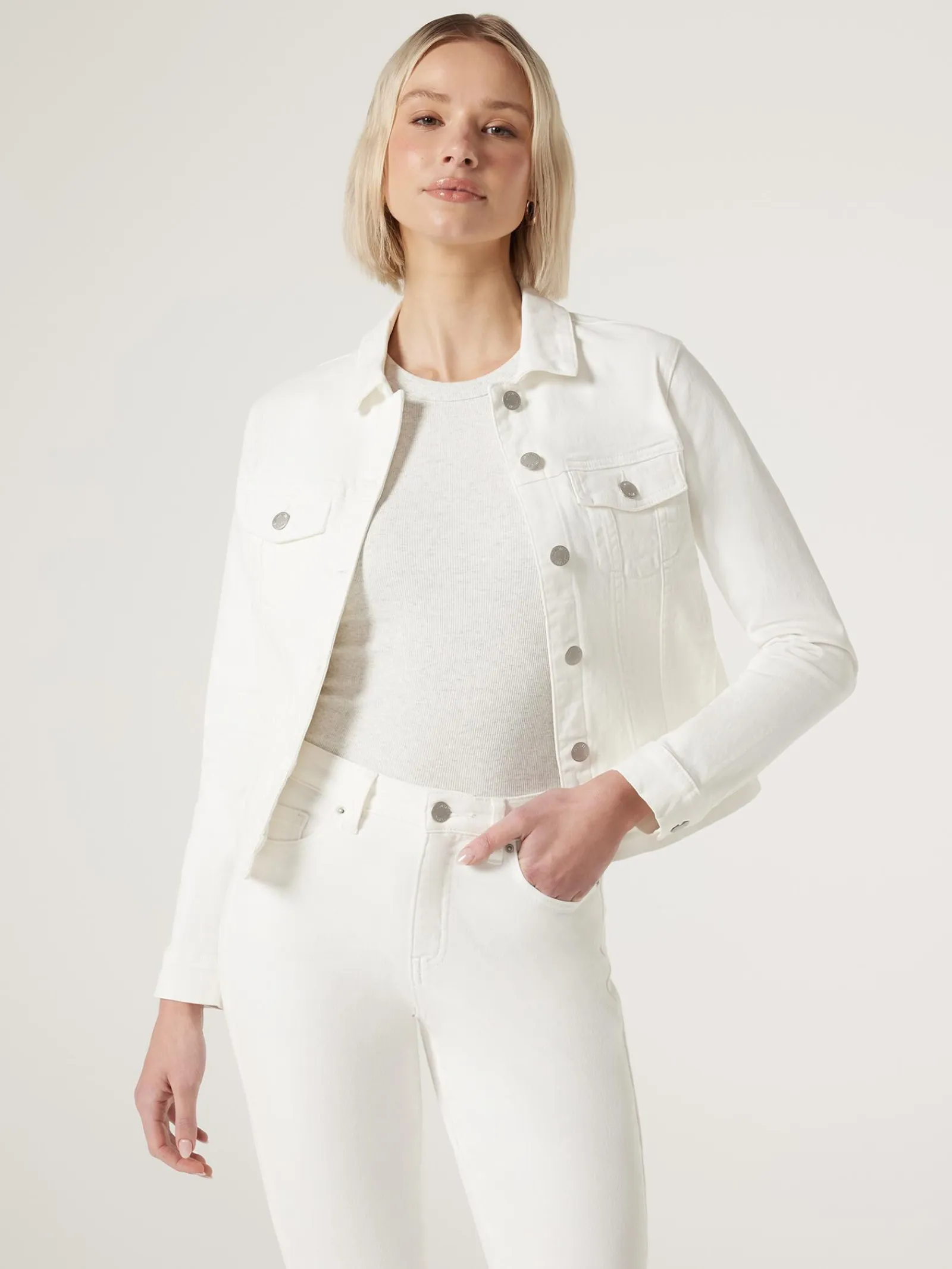Jeanswest Classic Denim Jacket White