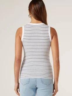 Jeanswest Classic Rib Tank Black New
