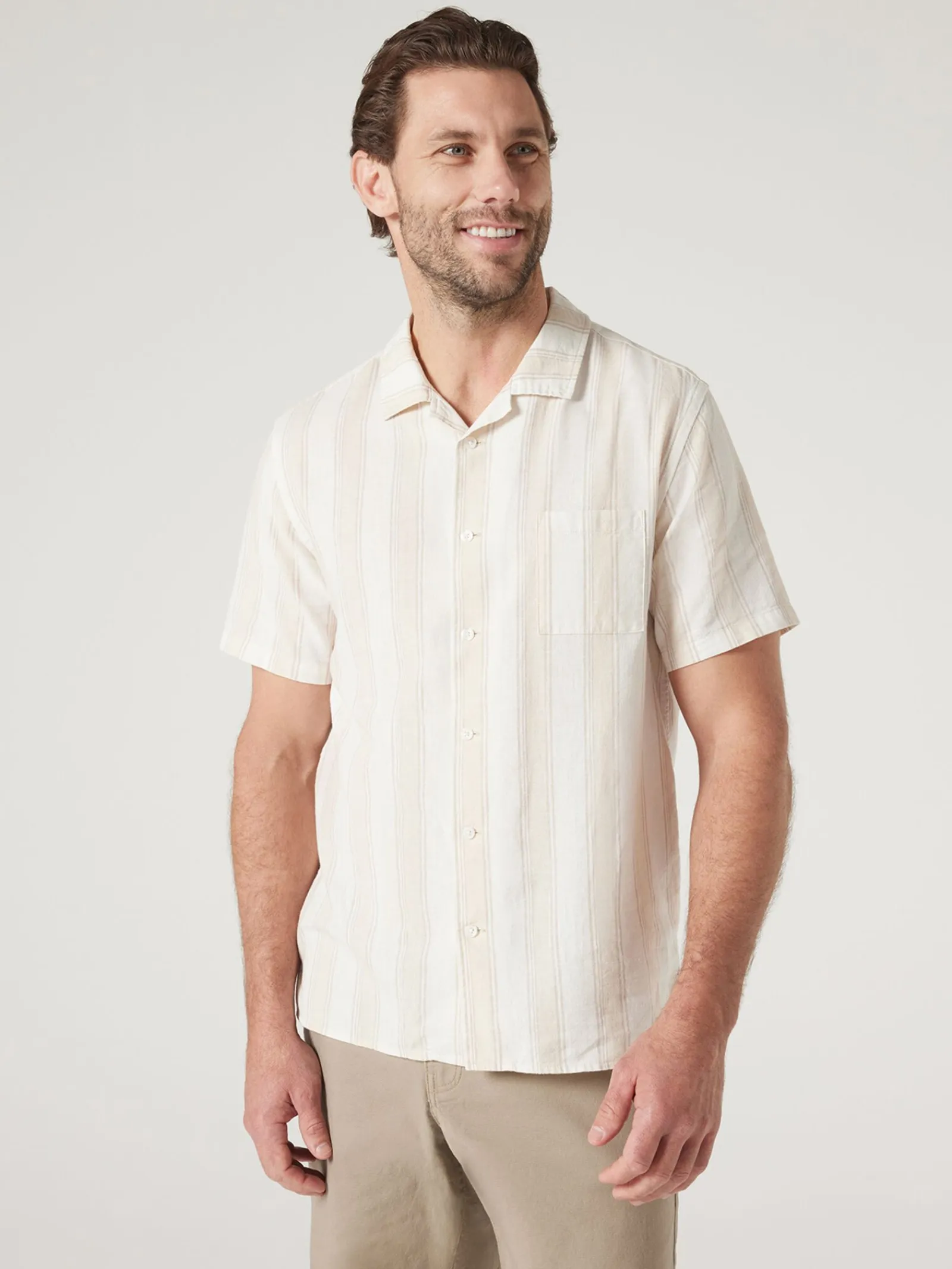 Jeanswest Cruz Resort Shirt Stripe Outlet