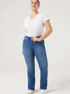 Jeanswest Curve Bootcut Jeans MidIndigo Clearance