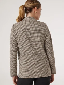 Jeanswest Daisy Double Breasted Jacket BeigeCheck Sale