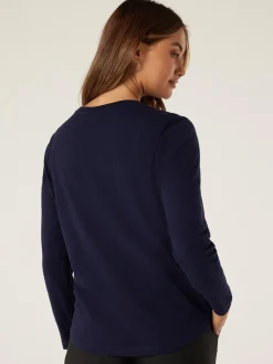 Jeanswest Essential Long Sleeve Crew Neck Black New