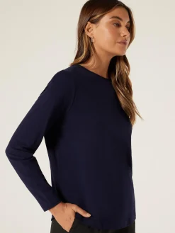 Jeanswest Essential Long Sleeve Crew Neck Black New