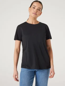 Jeanswest Essential Slub Pocket Tee Black Sale