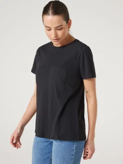 Jeanswest Essential Slub Pocket Tee Black Sale