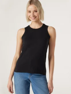 Jeanswest Essential Tank Black Online
