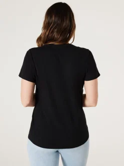 Jeanswest Essential V-Neck Tee Black Online