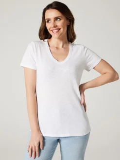 Jeanswest Essential V-Neck Tee Black