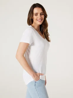 Jeanswest Essential V-Neck Tee Black