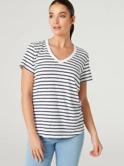 Jeanswest Essential V-Neck Tee Black Outlet