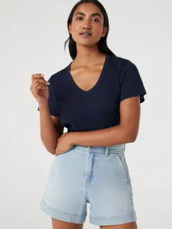 Jeanswest Essential V-Neck Tee Black Discount