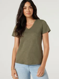 Jeanswest Essential V-Neck Tee Black