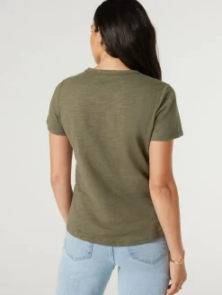 Jeanswest Essential V-Neck Tee Black