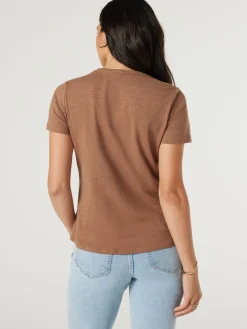 Jeanswest Essential V-Neck Tee Black Clearance