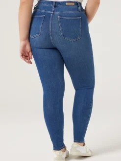 Jeanswest Freeform Curve Skinny Jeans MidIndigo Clearance