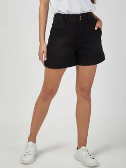 Jeanswest Georgia Tummy Trimmer Denim Short Black Discount