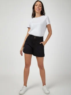 Jeanswest Georgia Tummy Trimmer Denim Short Black Discount
