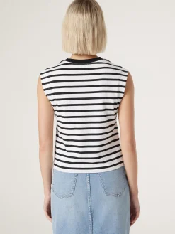 Jeanswest Jai Tank BlackStripe Hot