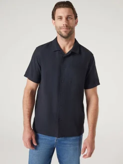 Jeanswest Jimmy Relaxed Resort Shirt Navy New