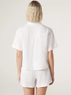 Jeanswest J-Luxe Classic Linen Relaxed Shirt Black Sale