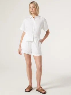 Jeanswest J-Luxe Classic Linen Relaxed Shirt Black Sale