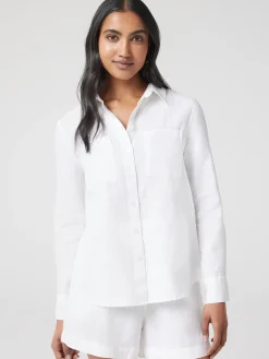 Jeanswest J-Luxe Classic Linen Shirt Brown Online