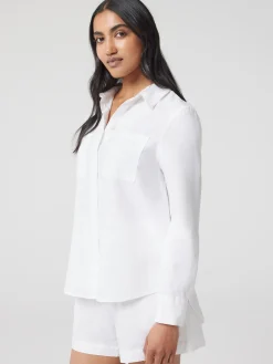 Jeanswest J-Luxe Classic Linen Shirt Brown Online