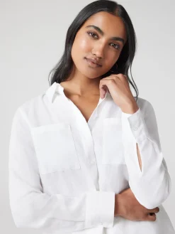 Jeanswest J-Luxe Classic Linen Shirt Brown Online