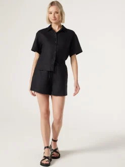 Jeanswest J-Luxe Classic Linen Short Black Sale