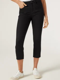 Jeanswest Kara Mid Waist Skinny Capri Black Outlet