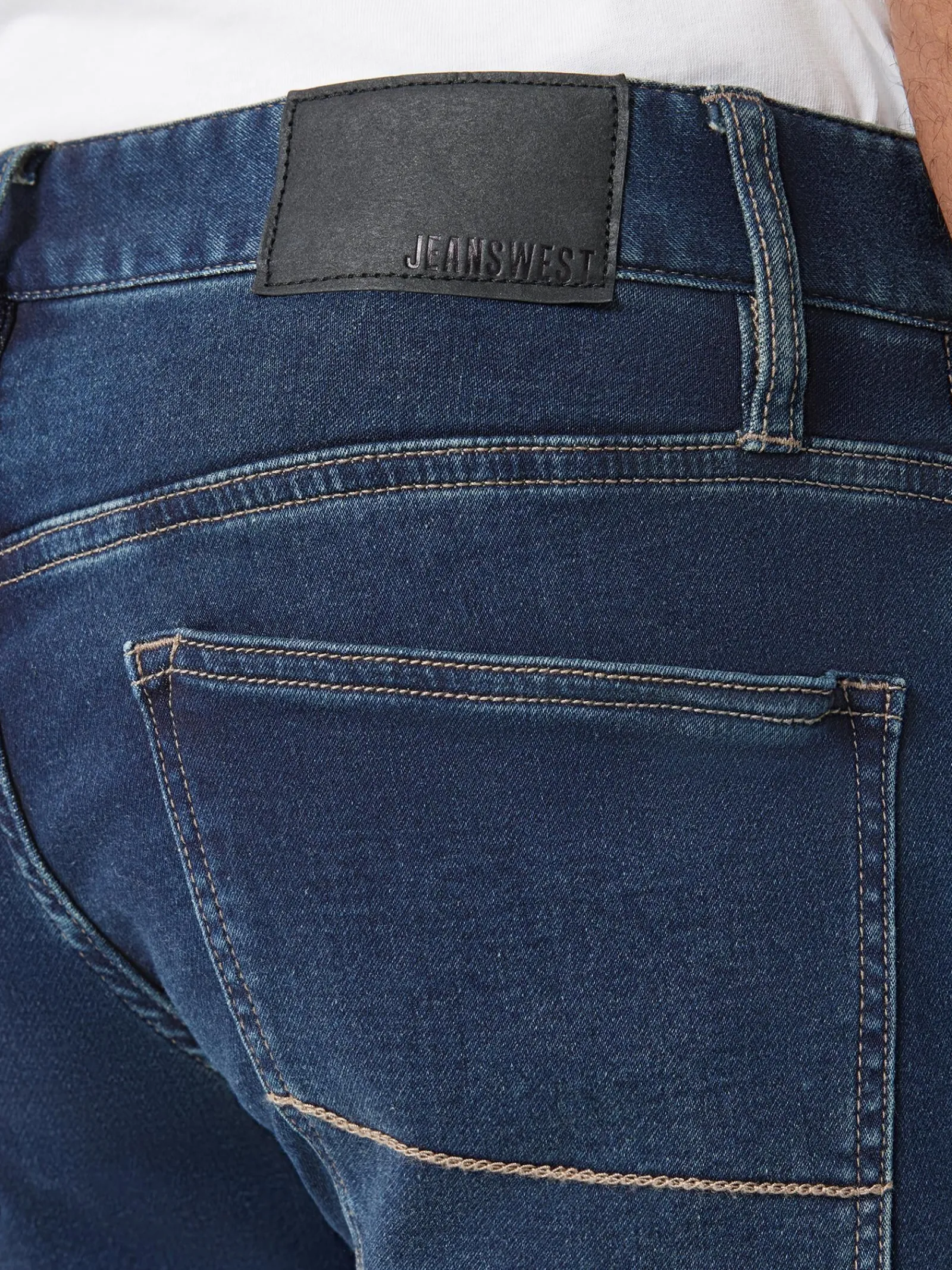 Jeanswest Knit Slim Straight Jeans DarkIndigo Clearance